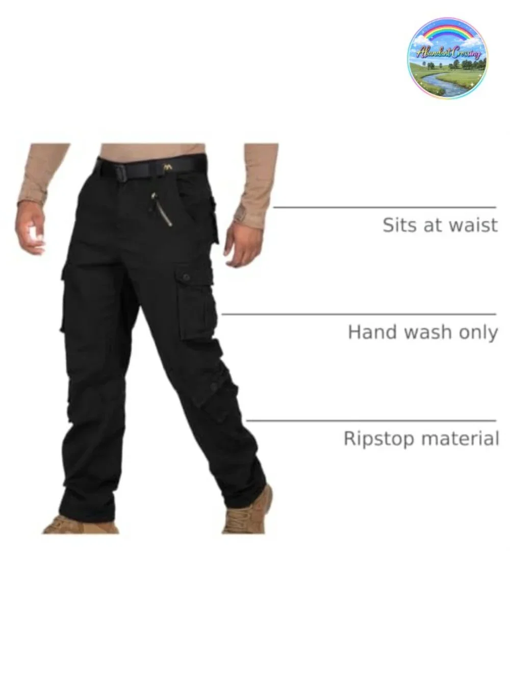 Men's Cargo Pants Tactical Rip Stop BDU Casual Military Pants